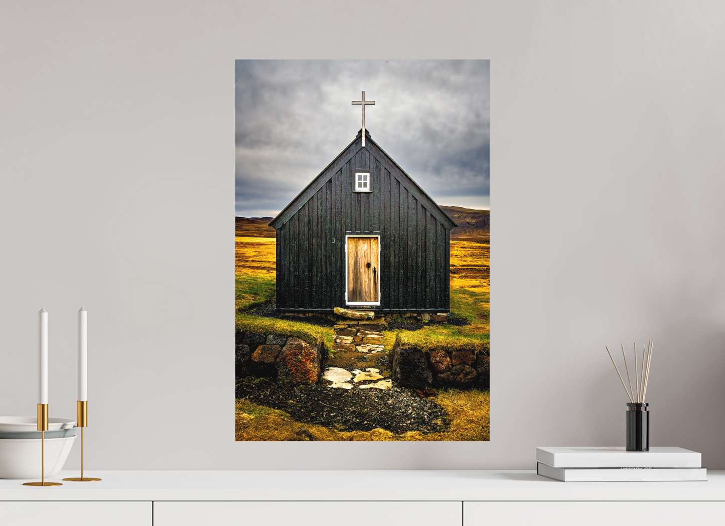 40 x 60 cm, Hahnemühle Photo Rag Bright White Schwarze Kapelle – Einsamkeit im Süden