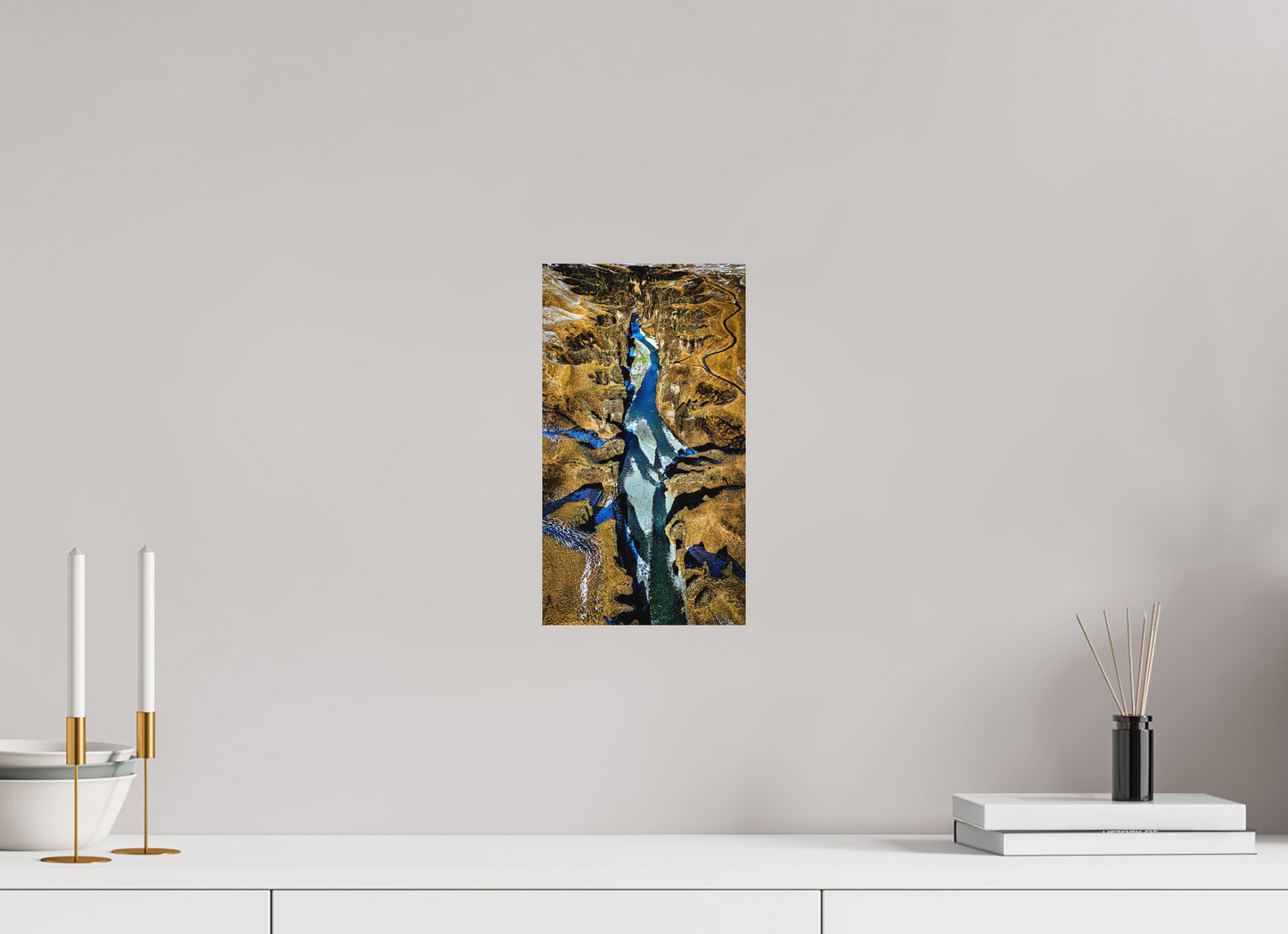 18 x 32 cm, Hahnemühle Photo Rag Bright White Fjaðrárgljúfur – Der Atem der Tiefenschlucht