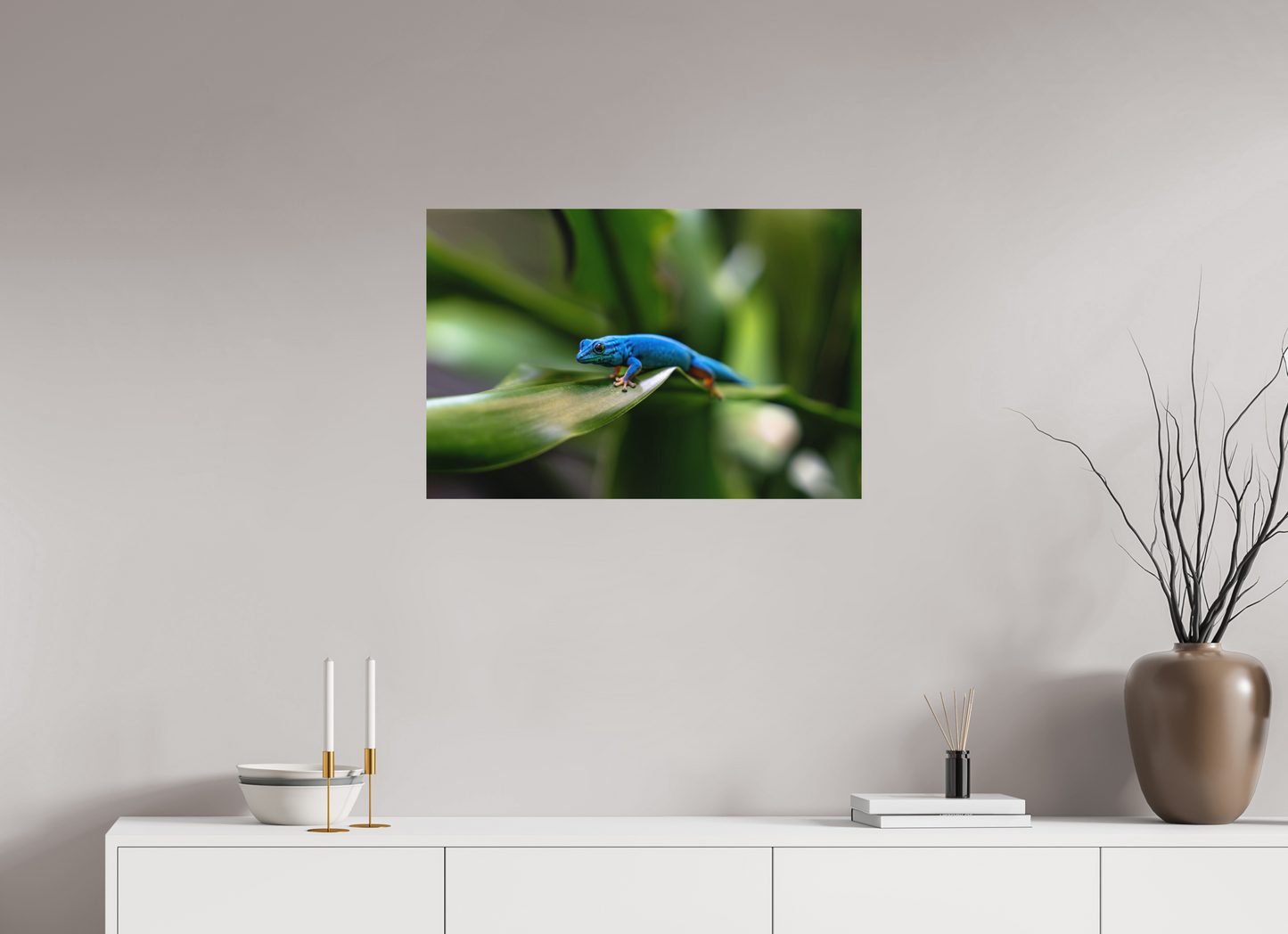 75 x 50 cm, Hahnemühle Photo Rag Bright White Blaues Juwel im Verborgenen