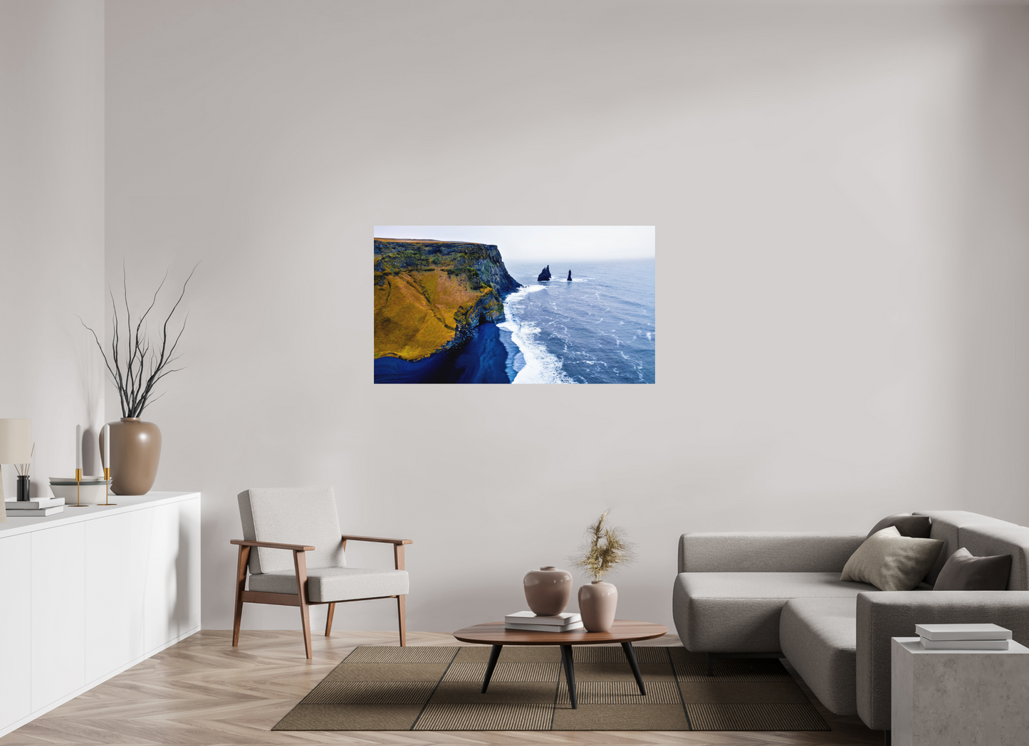 144 x 81 cm, Hahnemühle Photo Rag Bright White Reynisfjara Herbst