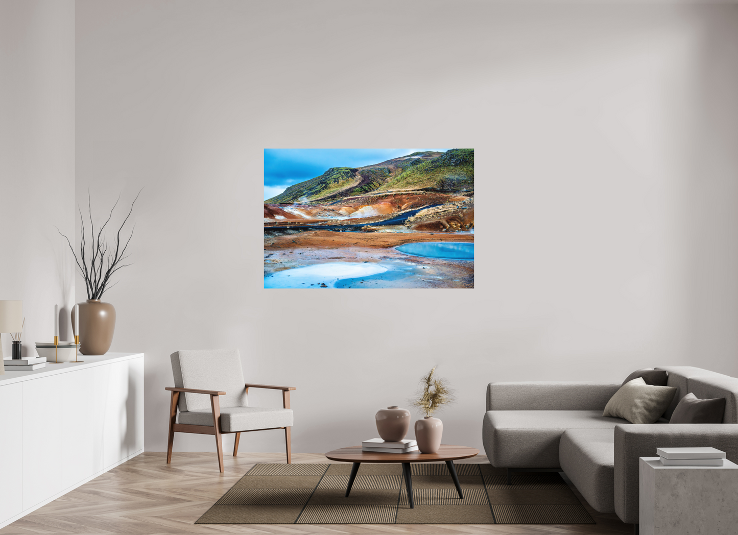 150 x 100 cm, Hahnemühle Photo Rag Bright White Farbfelder des geothermalen Südens