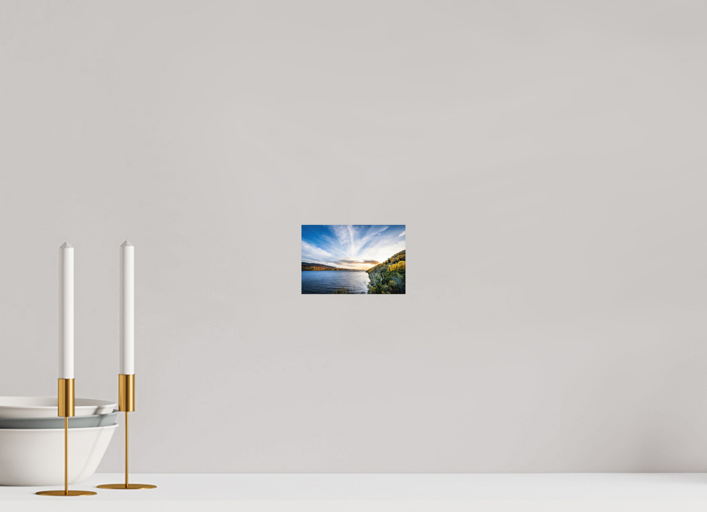 15 x 10 cm, Hahnemühle Photo Rag Bright White Loch Ness – Golden Light