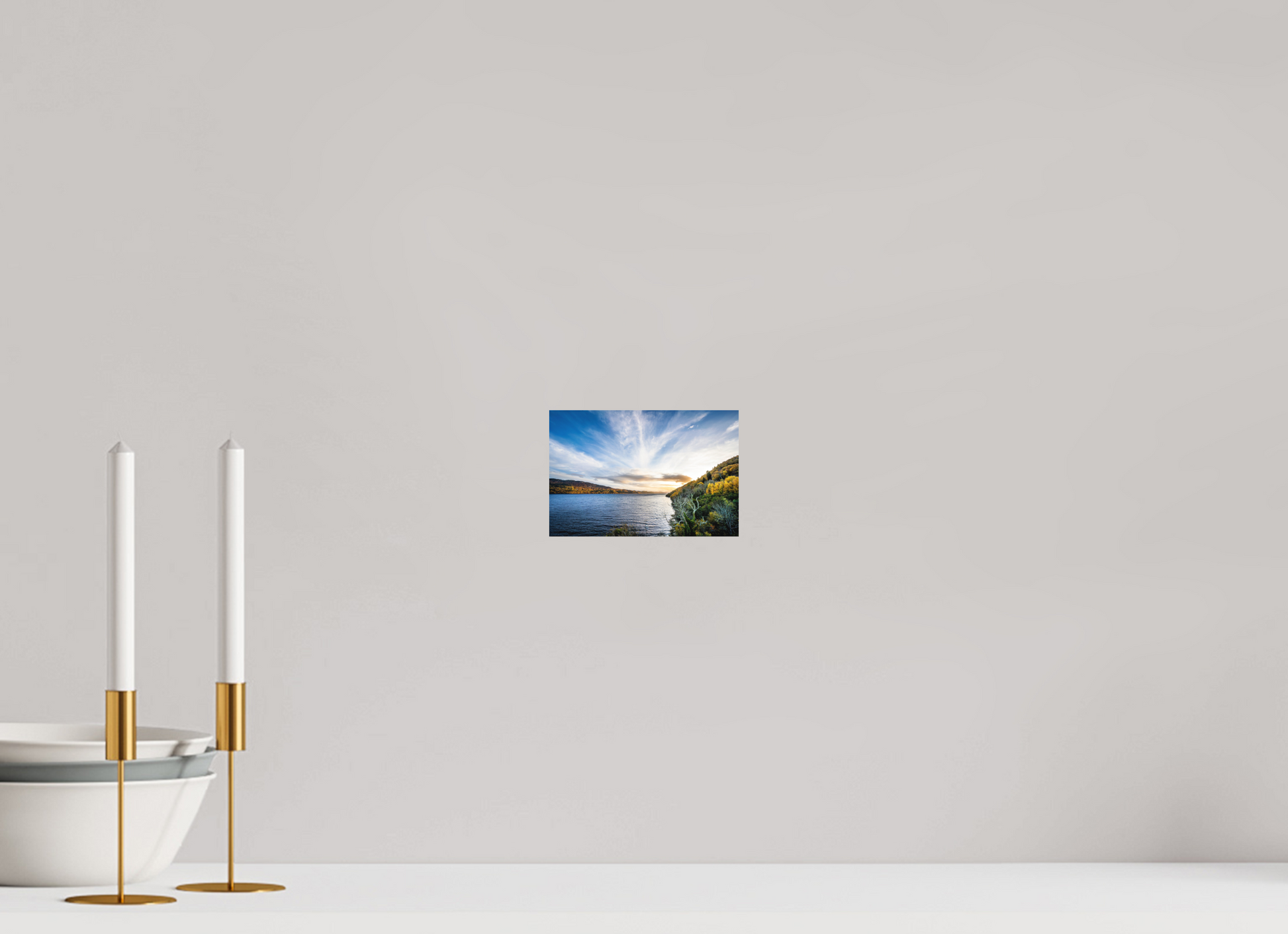 15 x 10 cm, Hahnemühle Photo Rag Bright White Loch Ness – Golden Light