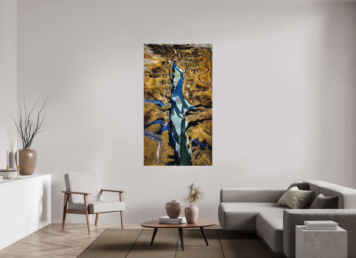 99 x 176 cm, Hahnemühle Photo Rag Bright White Fjaðrárgljúfur – Der Atem der Tiefenschlucht