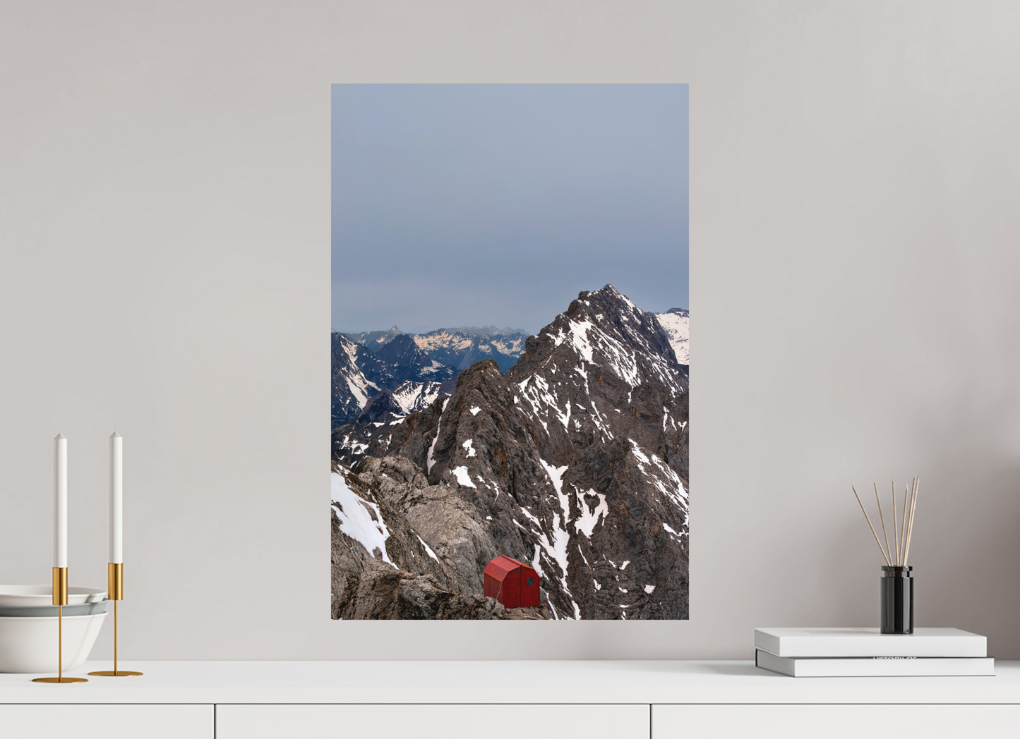 40 x 60 cm, Hahnemühle Photo Rag Bright White Rot auf der Zugspitze