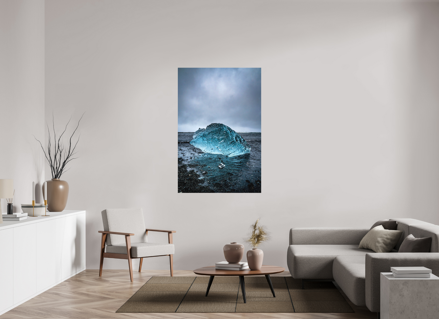 100 x 150 cm, Hahnemühle Photo Rag Bright White Frozen Blue Giant – Iceland