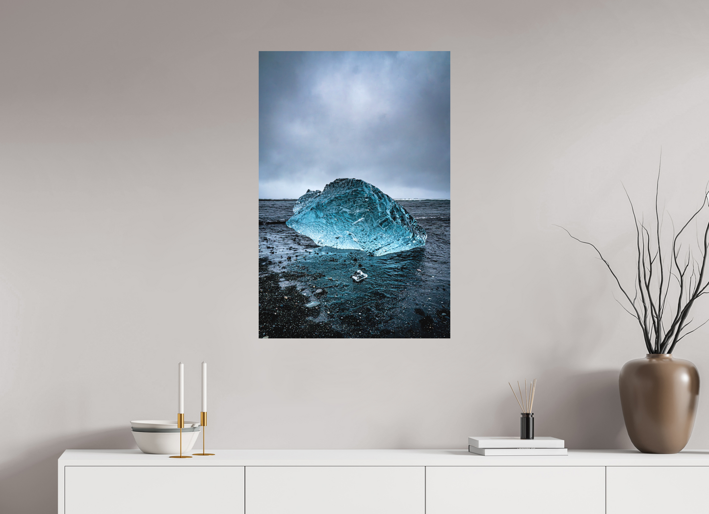 60 x 90 cm, Hahnemühle Photo Rag Bright White Frozen Blue Giant – Iceland
