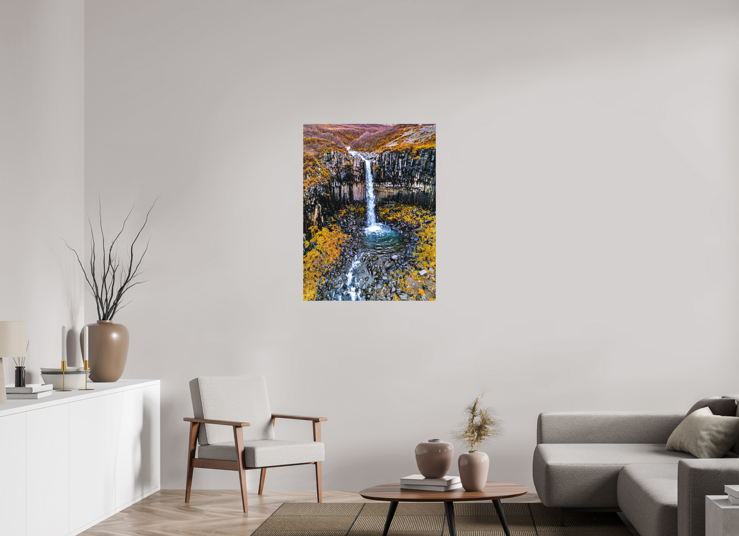 75 x 100 cm, Hahnemühle Photo Rag Bright White Svartifoss – Basaltkathedrale