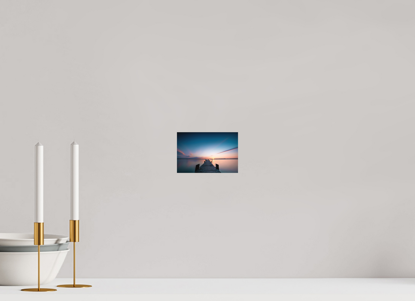 15 x 10 cm, Hahnemühle Photo Rag Bright White Sonnenuntergang am Ammersee