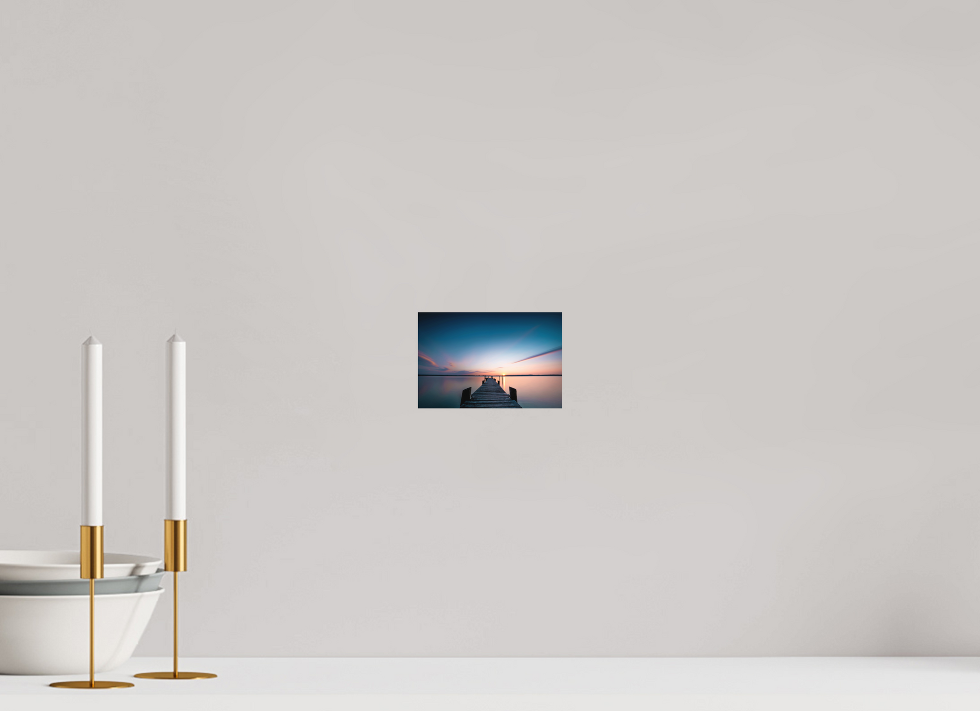 15 x 10 cm, Hahnemühle Photo Rag Bright White Sonnenuntergang am Ammersee