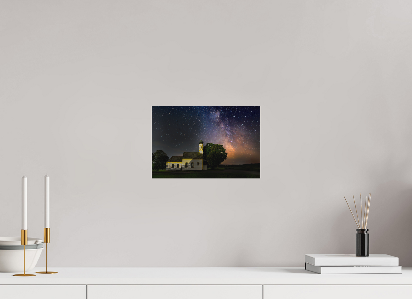 30 x 20 cm, Hahnemühle Photo Rag Bright White Sternensegen über Reistings