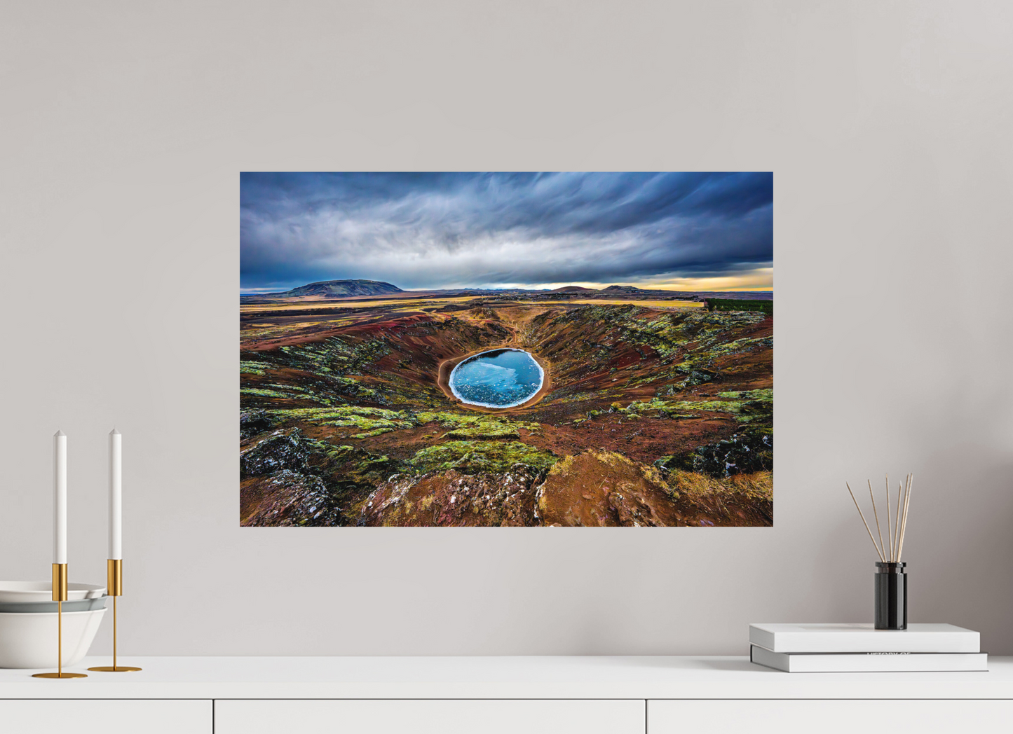 60 x 40 cm, Hahnemühle Photo Rag Bright White Kerið