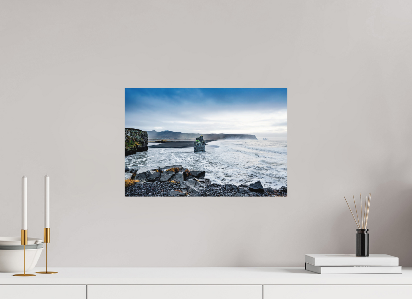 45 x 30 cm, Hahnemühle Photo Rag Bright White Felswächter von Reynisfjara