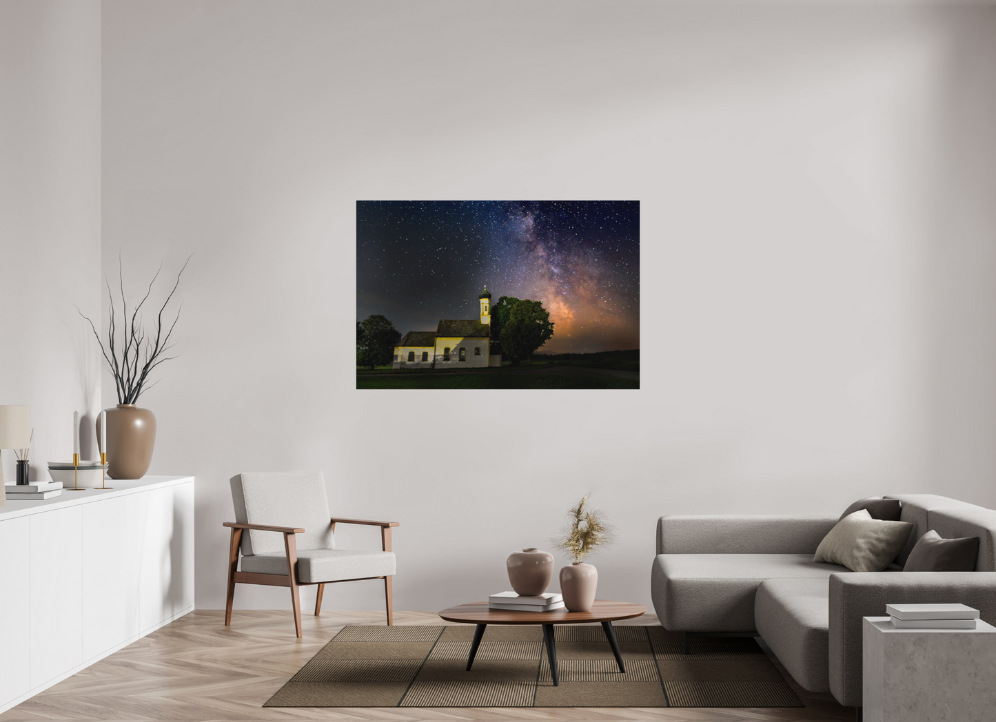150 x 100 cm, Hahnemühle Photo Rag Bright White Sternensegen über Reistings