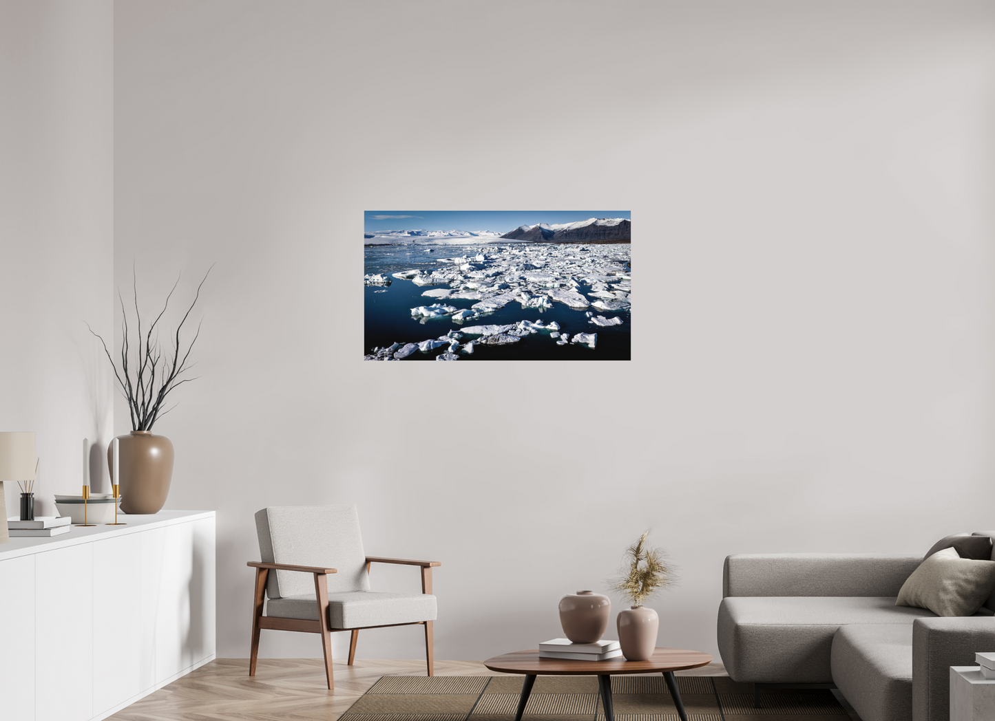 112 x 63 cm, Hahnemühle Photo Rag Bright White Eisige Weite – Jökulsárlón
