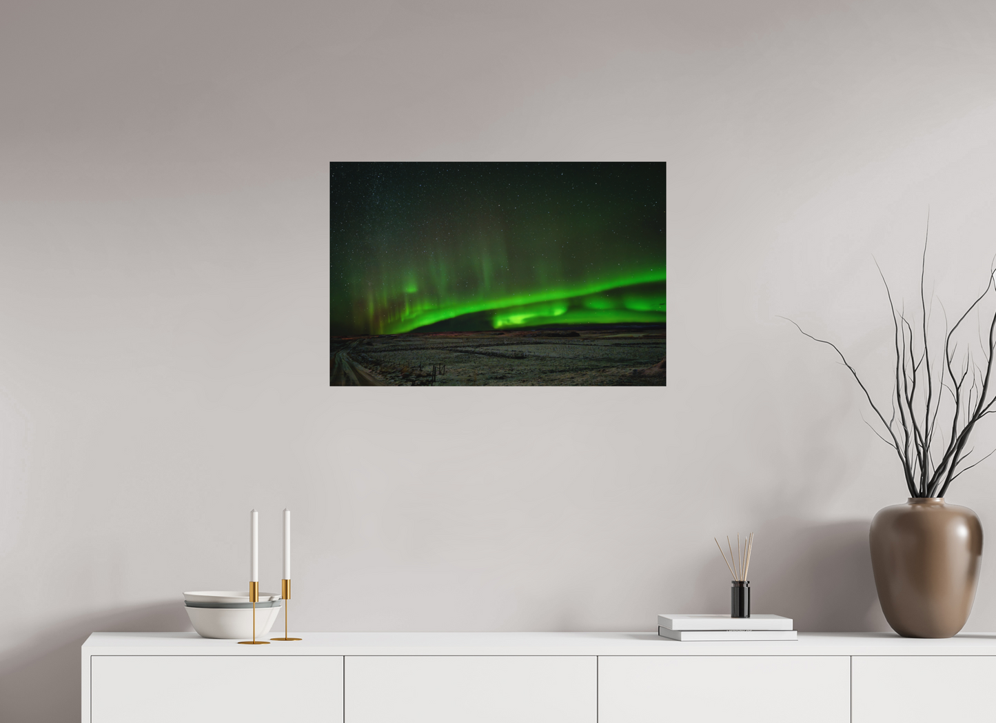 75 x 50 cm, Hahnemühle Photo Rag Bright White Gefrorene Spur ins Licht – Belohnung nach -17°