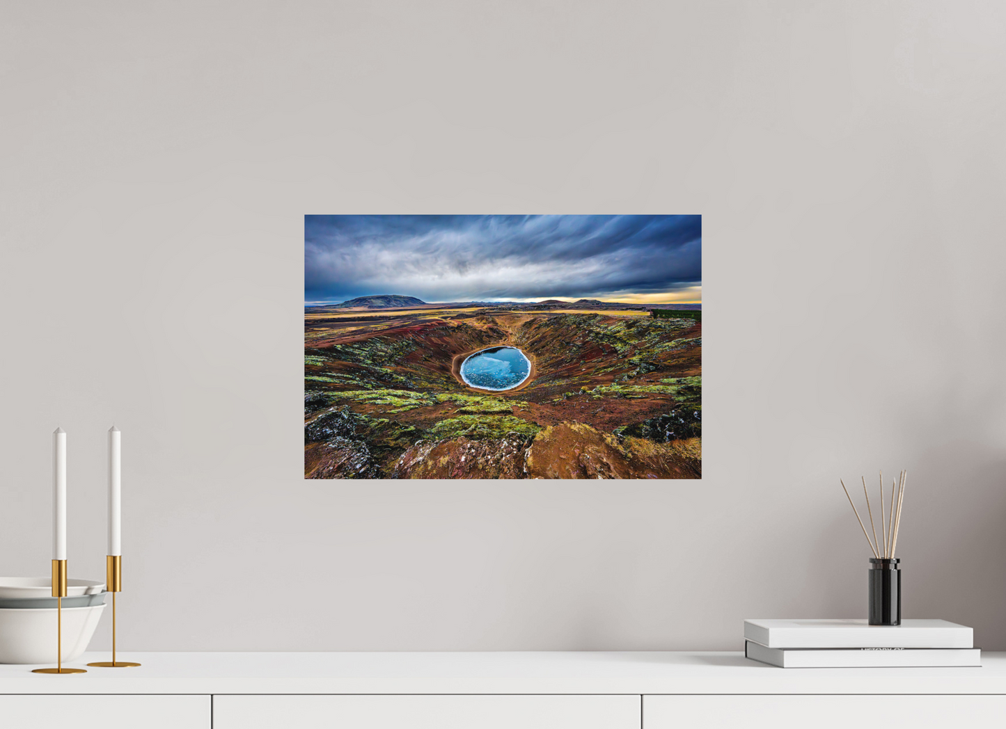 45 x 30 cm, Hahnemühle Photo Rag Bright White Kerið