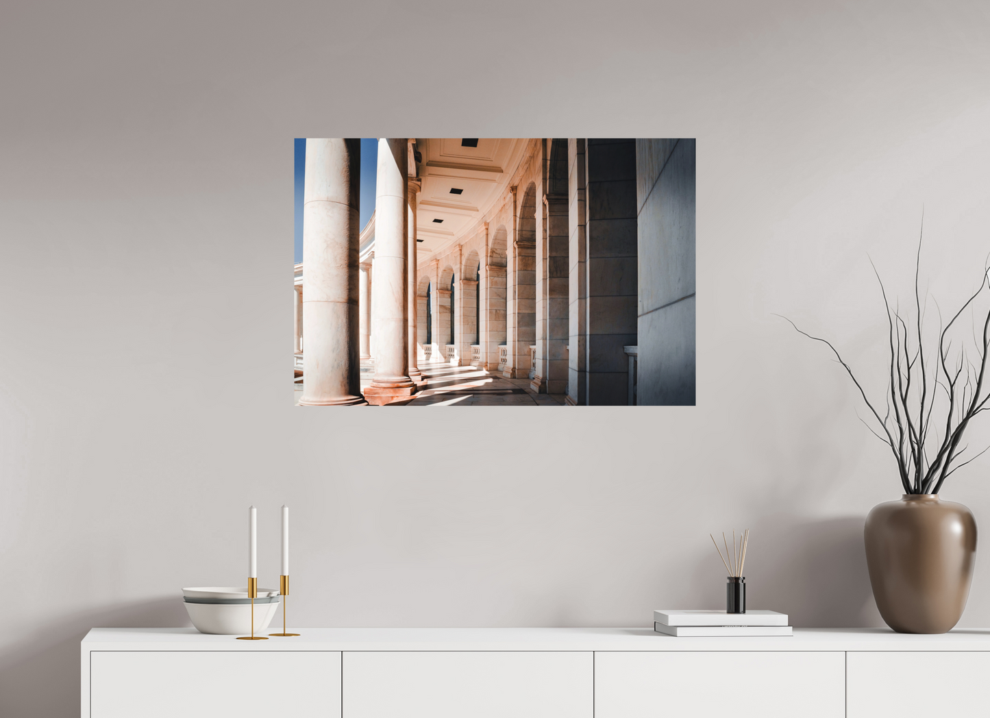 90 x 60 cm, Hahnemühle Photo Rag Bright White Arlington Memorial Architecture