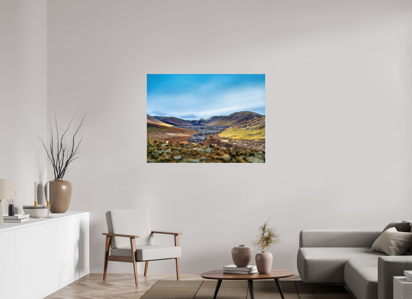 120 x 90 cm, Hahnemühle Photo Rag Bright White Tal aus Feuer und Stille