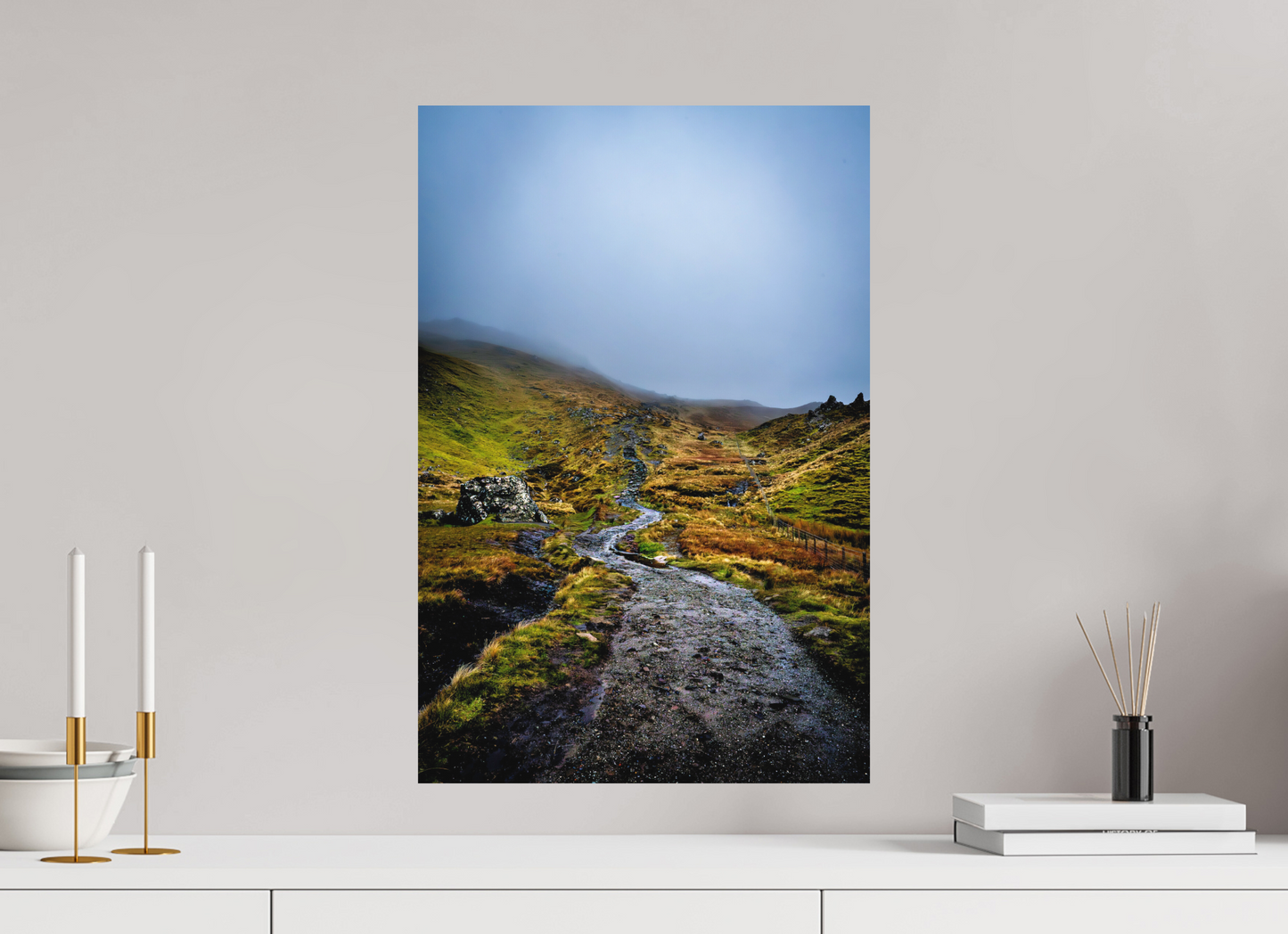 40 x 60 cm, Hahnemühle Photo Rag Bright White Der Weg zum Old Man of Storr