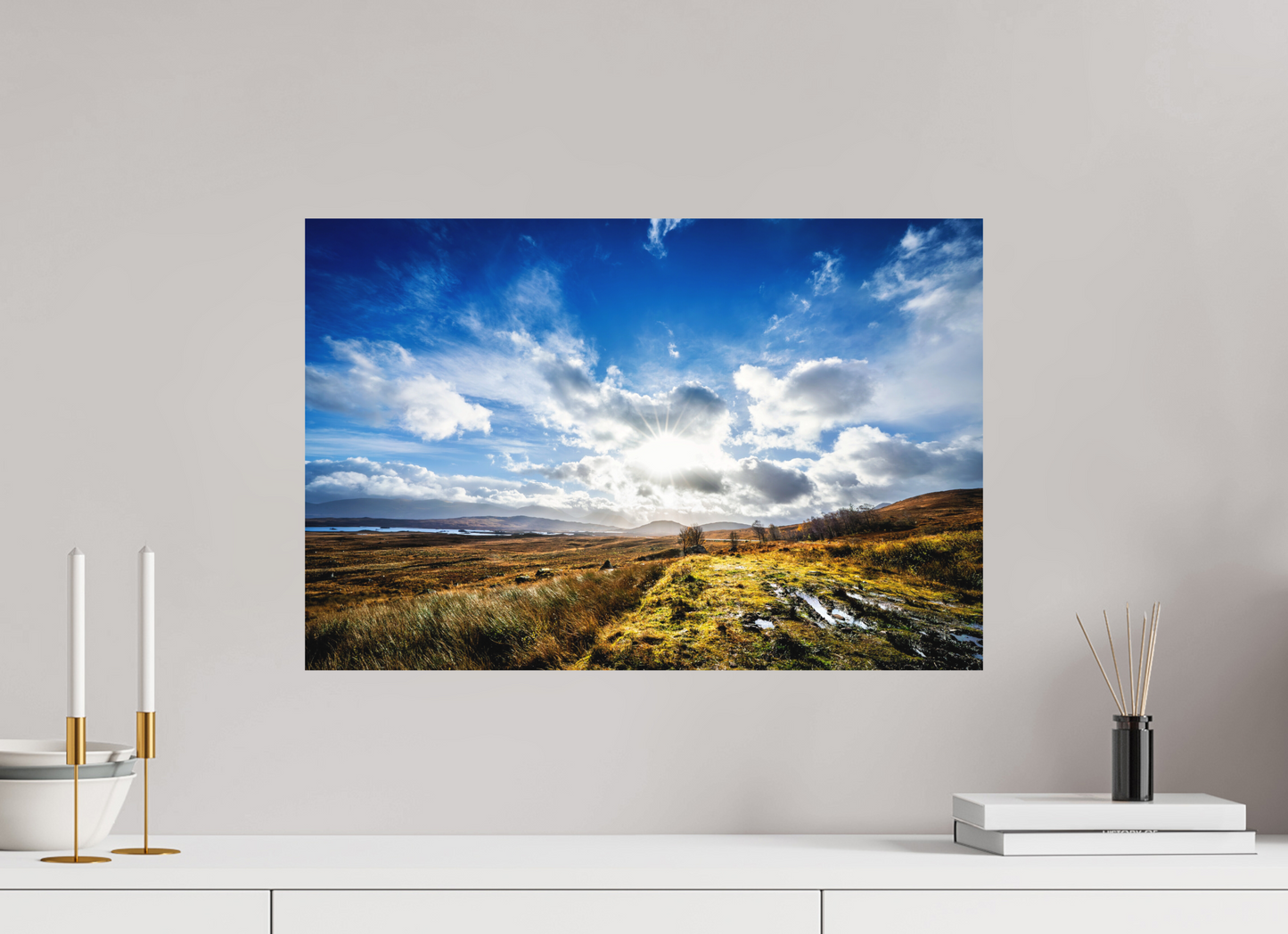 60 x 40 cm, Hahnemühle Photo Rag Bright White Highland Lightburst