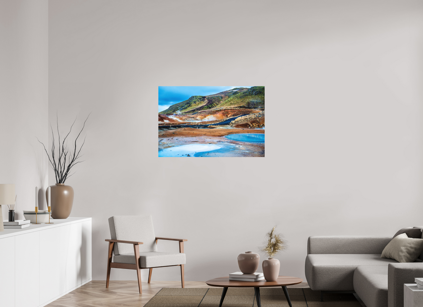 105 x 70 cm, Hahnemühle Photo Rag Bright White Farbfelder des geothermalen Südens